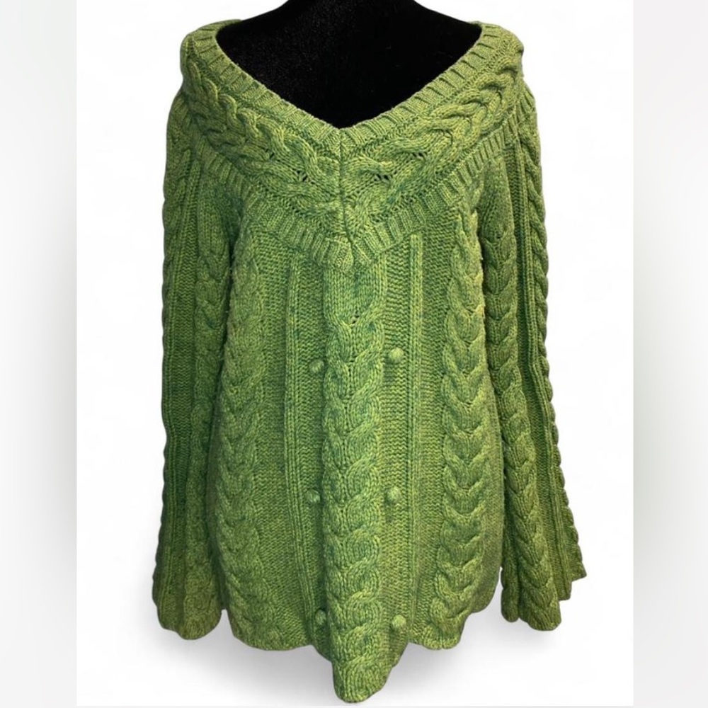 Rare Vintage Old Navy Green Knit Sweater